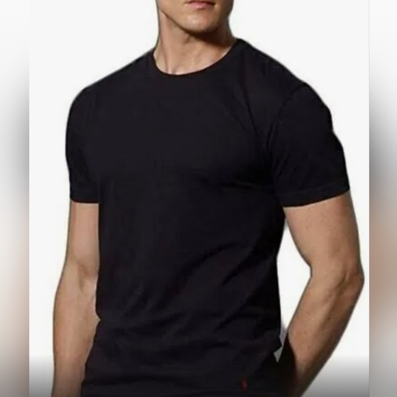 Polo Ralph Lauren Casual  Relaxed Fit Crew Neck T-shirt Black Men's L - Picture 1 of 6